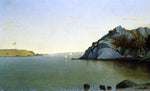  James Augustus Suydam View of Newport Harbor - Hand Painted Oil Painting