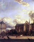  Jan Van der Heyden Dam Square, Amsterdam - Hand Painted Oil Painting