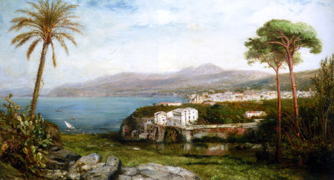  Jan-Baptiste Tetar Van Elven An Italian Costal Landscape - Hand Painted Oil Painting