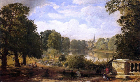  Jasper Francis Cropsey The Serptentine, Hyde Park, London - Hand Painted Oil Painting