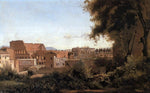  Jean-Baptiste-Camille Corot Rome - View from the Farnese Gardens, Noon (also known as Study of the Coliseum) - Hand Painted Oil Painting