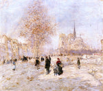  Jean-Francois Raffaelli Notre Dame de Paris - Hand Painted Oil Painting