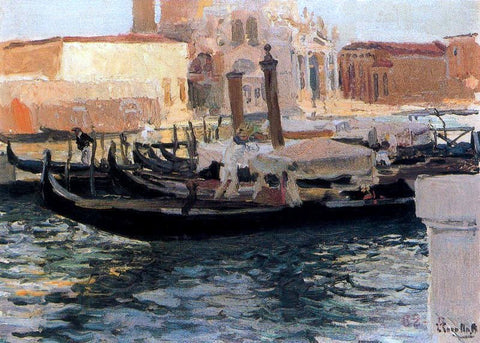  Joaquin Sorolla Y Bastida La Salute, Venice - Hand Painted Oil Painting