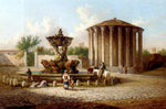  Johann Zahnd The Temple Of Vesta, Rome - Hand Painted Oil Painting