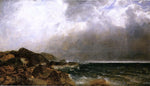  John Frederick Kensett Point of Rocks, Newport - Hand Painted Oil Painting