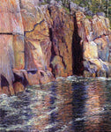  John Leslie Breck The Cliffs at Ironbound Island, Maine - Hand Painted Oil Painting