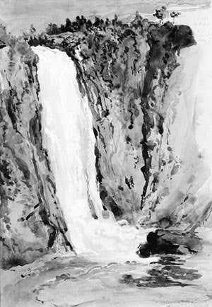  John Mackie Falconer Montmorency Falls, Canada - Hand Painted Oil Painting