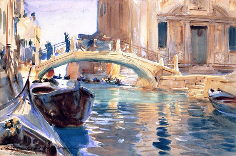  John Singer Sargent Ponte San Giuseppe de Castello, Venice - Hand Painted Oil Painting