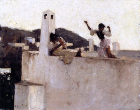  John Singer Sargent Rosina, Capri - Hand Painted Oil Painting