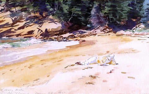  John Singer Sargent Sand Beach, Schooner Head, Maine - Hand Painted Oil Painting