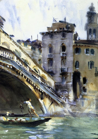  John Singer Sargent The Rialto: Venice - Hand Painted Oil Painting
