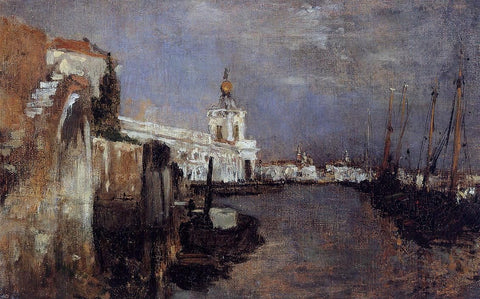  John Twachtman Canal, Venice - Hand Painted Oil Painting