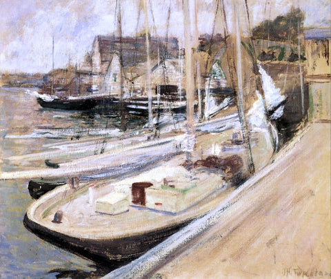  John Twachtman A Fishing Boat at Gloucester - Hand Painted Oil Painting