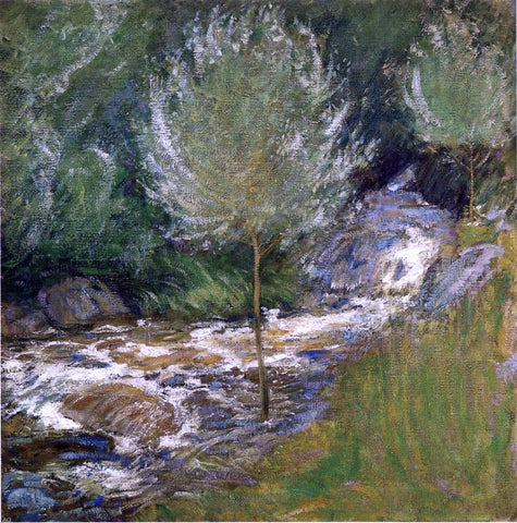  John Twachtman Horseneck Falls, Greenwich, Connecticut - Hand Painted Oil Painting