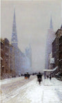  Lowell Birge Harrison Fifth Avenue in Winter - Hand Painted Oil Painting