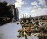  Luther Emerson Van Gorder Parisian Flower Market - Hand Painted Oil Painting
