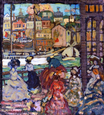  Maurice Prendergast East Boston Ferry - Hand Painted Oil Painting