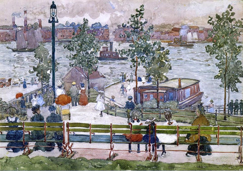  Maurice Prendergast East River Park - Hand Painted Oil Painting