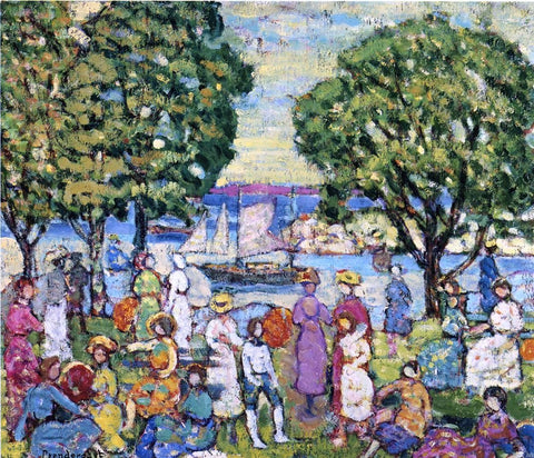  Maurice Prendergast Gloucester Harbor - Hand Painted Oil Painting