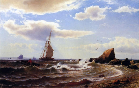  Mauritz F. H. De Haas Off Orient Point, Long Island - Hand Painted Oil Painting