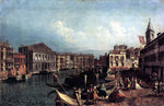  Michele Marieschi The Grand Canal with the Ca' Rezzonico and the Campo San Samuele - Hand Painted Oil Painting