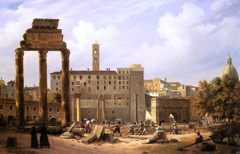  Otto Wagner The Prisoners' Excavation of the Roman Forum - Hand Painted Oil Painting