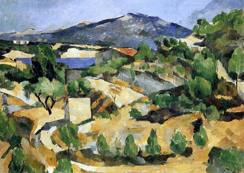  Paul Cezanne A Mountains in Provence (near L'Estaque) - Hand Painted Oil Painting