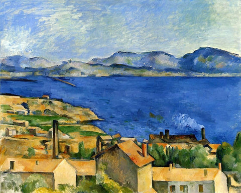  Paul Cezanne The Gulf of Marseille Seen from L'Estaque - Hand Painted Oil Painting