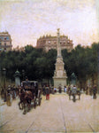 Paul Cornoyer A Boulevard in Paris - Hand Painted Oil Painting