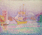  Paul Signac The Harbour at  Marseille - Hand Painted Oil Painting