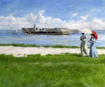  Paul-Gustave Fischer The Conversation, Helgoland - Hand Painted Oil Painting