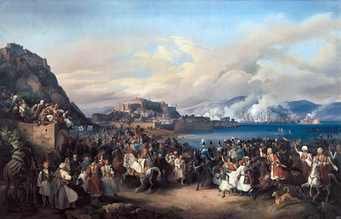  Peter Von Hess The Entry of King Othon of Greece into Nauplia - Hand Painted Oil Painting