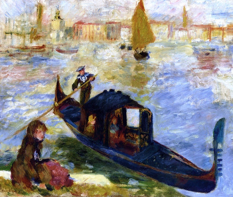  Pierre Auguste Renoir Gondola, Venice - Hand Painted Oil Painting