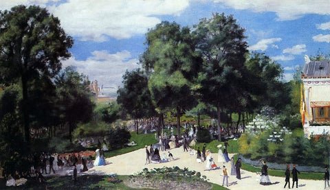  Pierre Auguste Renoir The Champs-Elysees during the Paris Fair of 1867 - Hand Painted Oil Painting