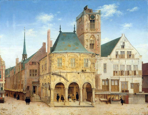  Pieter Jansz Saenredam The Old Town Hall in Amsterdam - Hand Painted Oil Painting