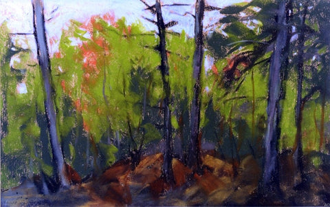  Robert Henri Woodland Scene, Monhegan, Maine - Hand Painted Oil Painting