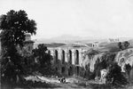  Russell Smith Civita Castellana and Mount Soracte, 1852 - Hand Painted Oil Painting