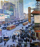  Samuel Halpert Times Square - Hand Painted Oil Painting