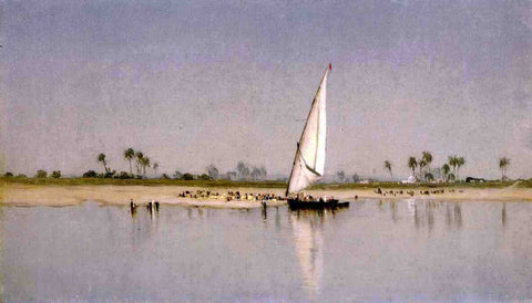  Sanford Robinson Gifford A Sketch on the Nile - Hand Painted Oil Painting