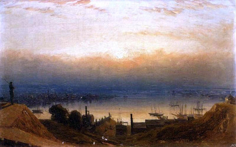  Sanford Robinson Gifford The Basin of the Patapsco from Federal Hill, Baltimore - Hand Painted Oil Painting