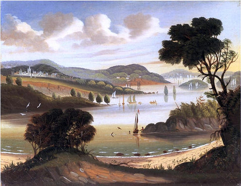  Thomas Chambers West Point on the Hudson River - Hand Painted Oil Painting