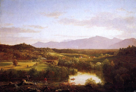  Thomas Cole River in the Catskills - Hand Painted Oil Painting