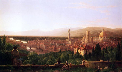  Thomas Cole View of Florence from San Miniato - Hand Painted Oil Painting