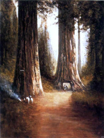  Thomas Hill Sequoia Gigantea - Hand Painted Oil Painting