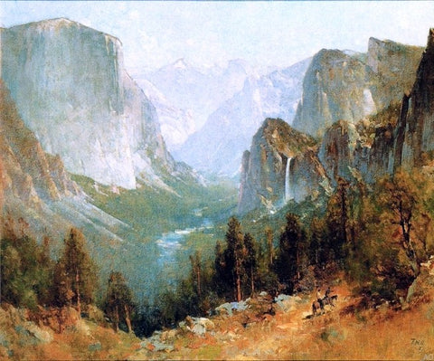  Thomas Hill Yosemite Valley from Inspiration Point - Hand Painted Oil Painting
