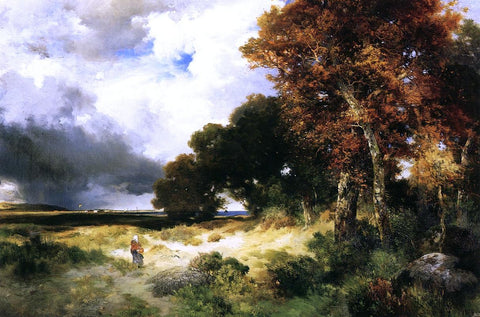  Thomas Moran Autumn, Peconic Bay, Long Island - Hand Painted Oil Painting