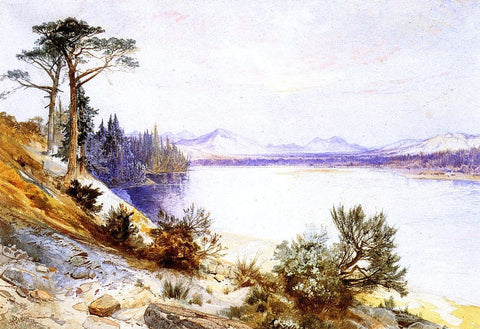  Thomas Moran Head of the Yellowstone River - Hand Painted Oil Painting