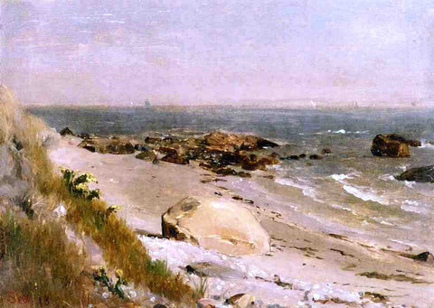  Thomas Worthington Whittredge Beach Scene, Narragansett Bay - Hand Painted Oil Painting