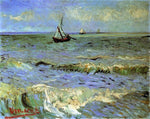  Vincent Van Gogh Seascape at Saintes-Maries - Hand Painted Oil Painting