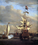  The Younger Willem Van de  Velde The "Gouden Leeuw" before Amsterdam (detail) - Hand Painted Oil Painting